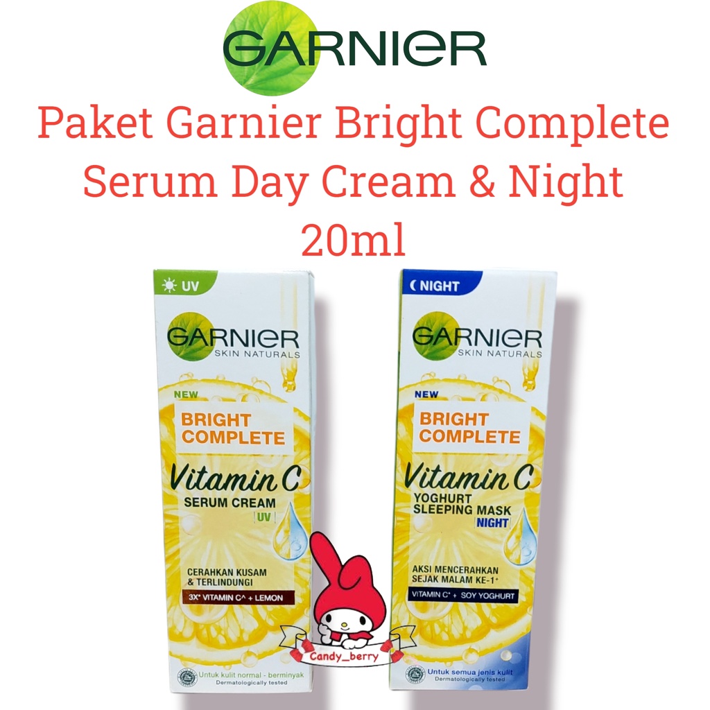 Jual Paket Cream GARNIER BRIGHT Light Complete White Speed (cream Siang ...