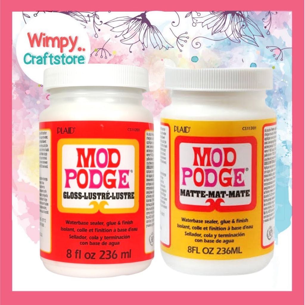 Jual Mod Podge Gloss Varnish Gloss Varnish Kilap Cat Pelapis Lem