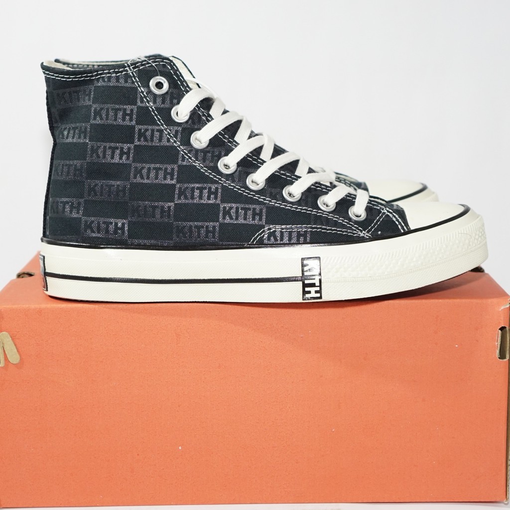 Jual Sepatu Converse 70s Hi KITH Black Egret Natural Premium High 