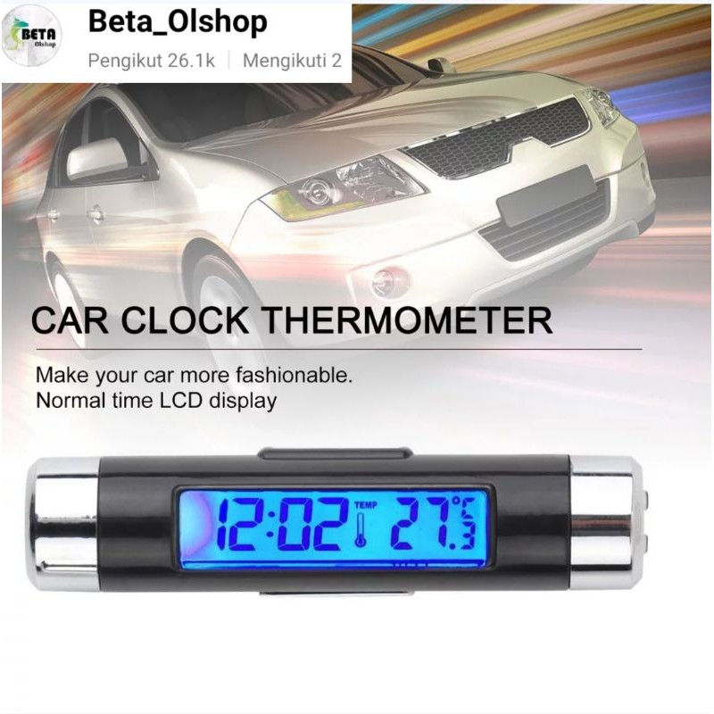 Jual Thermometer Mobil Digital Backlight Otomotif Jam Mobil Serbaguna ...