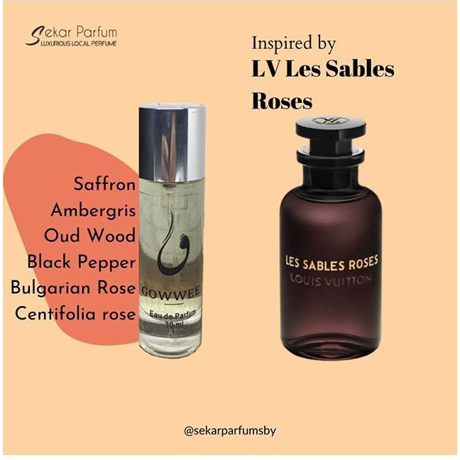 Jual Parfum Unisex LV Les Sables Roses Inspired Gowwee Perfume