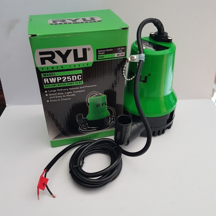 Jual Ryu Mesin Pompa Air Celup 1 Inch Arus DC 12 Volt DC RWP25DC ...