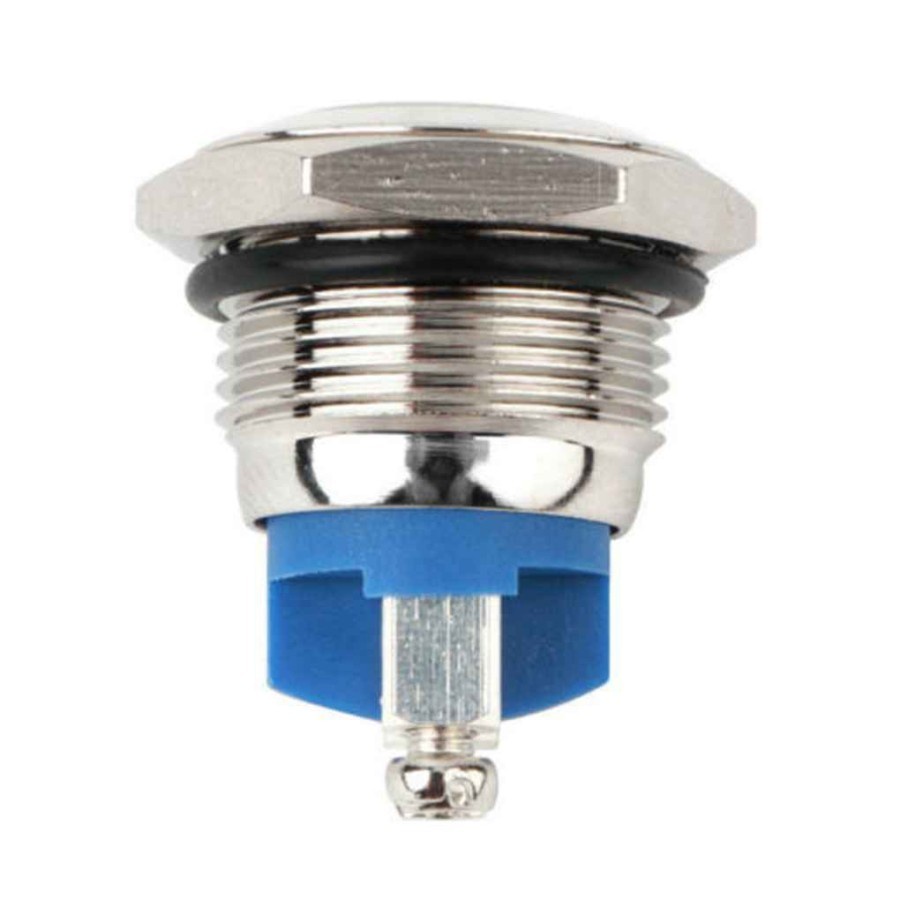 Jual Tombol Stainless Steel Metal 12mm 16mm 19mm 22mm Car Push Button ...