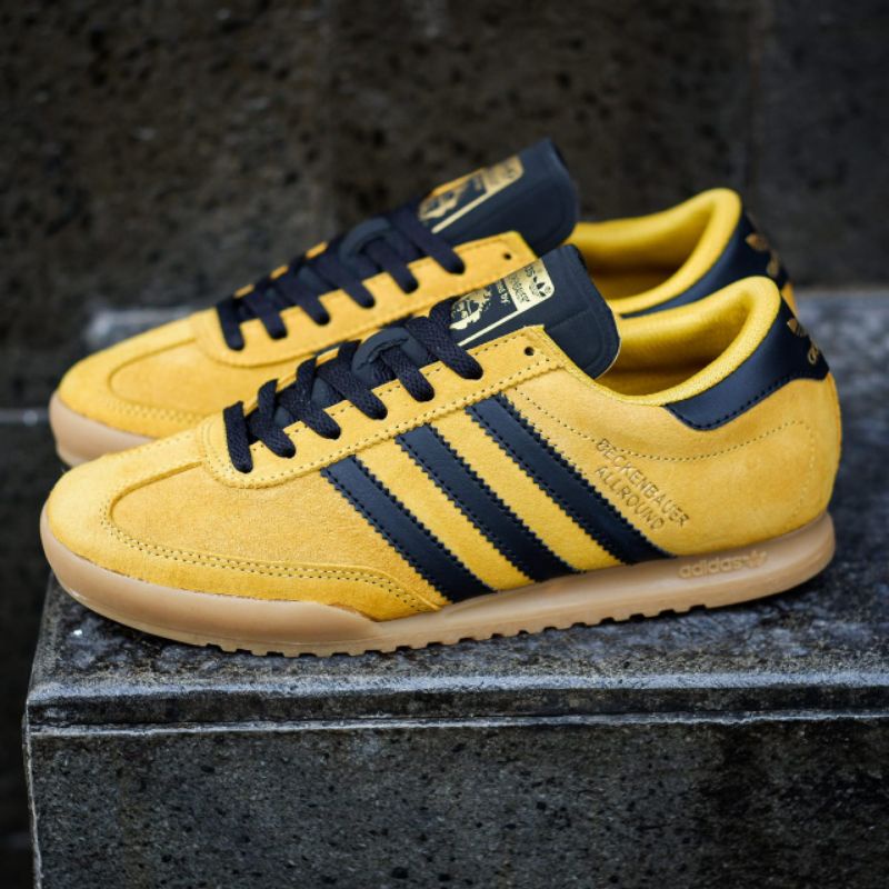 SEPATU ADIDAS BECKENBAUER ALLROUND YELLOW BLACK ORIGINAL