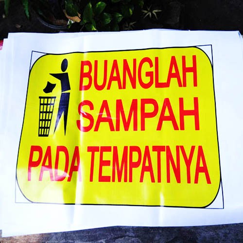 Jual Banner Poster Dekorasi Hiasan Dinding Jagalah Kebersihan Buanglah