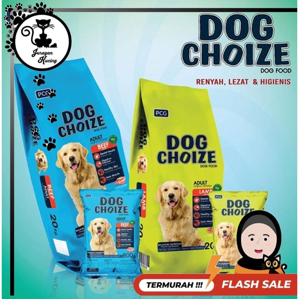 Jual Makanan Anjing DOG CHOIZE Dryfood BEEF / LAMB 800GR | Shopee Indonesia