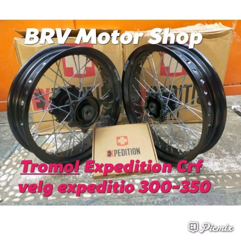 Jual Velg Super Moto Expedition Honda Crf L Tromol Expedition Crf Shopee Indonesia