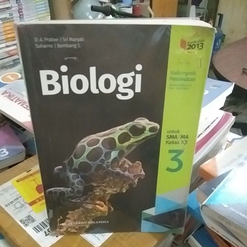 Jual Buku Biologi SMA/ MA Kelas 3-12 Penerbit Erlangga Oleh Pratiwi ...