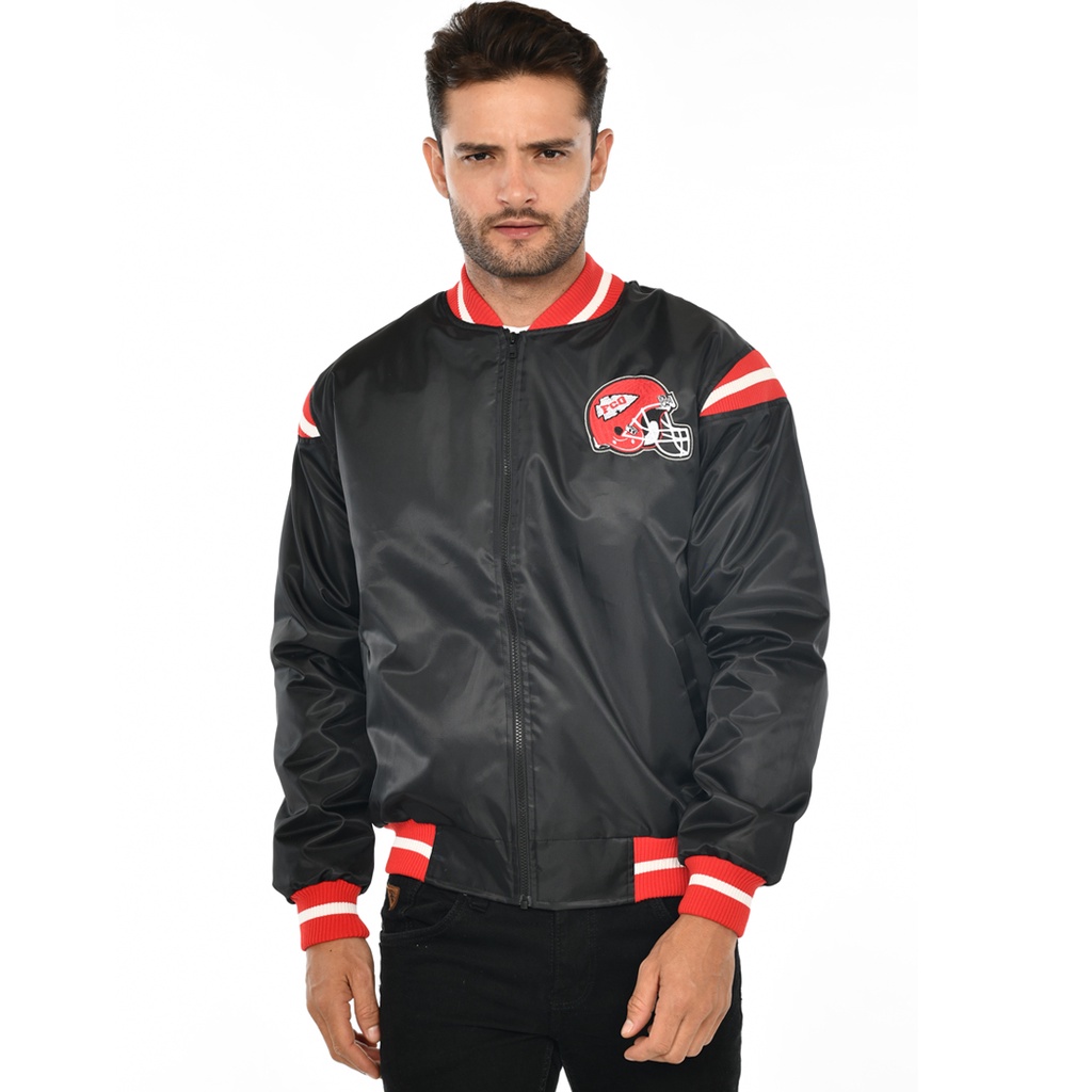 Jual Focksco Bomber NFL Jacket Redstrike - Bomber Jaket | Shopee Indonesia