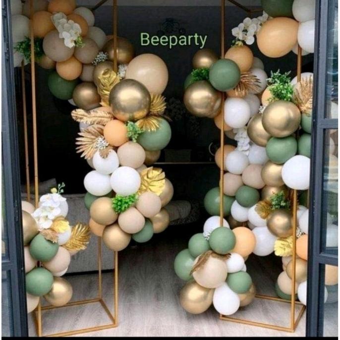 Jual Paket Balon Retro Sage Green Lengkap premium Shopee Indonesia