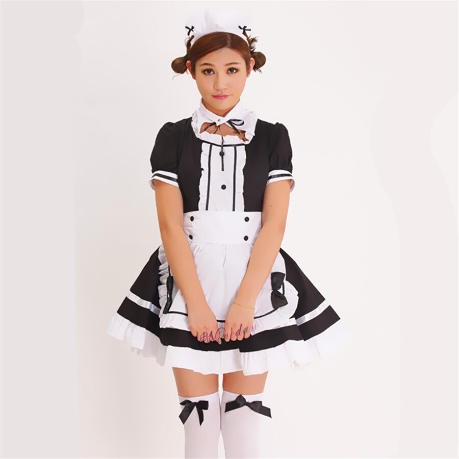 Jual PreOrder Sexy French Maid Costume Sweet Gothic Lolita Dress Anime ...