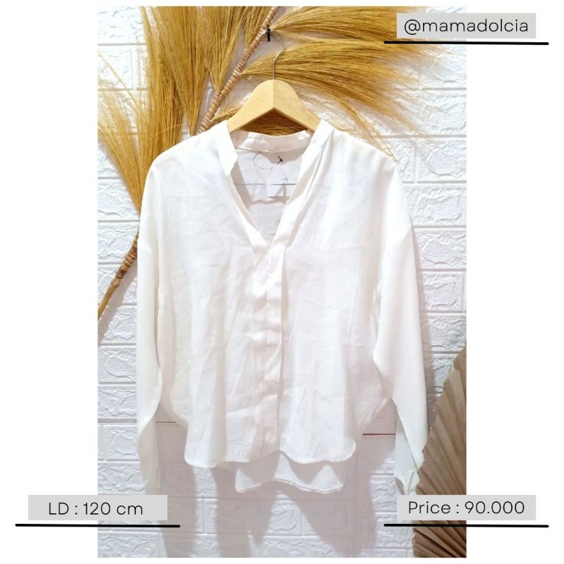 Jual Pakaian Atasan Wanita Warna Putih Premium Vol.02 Shopee Indonesia