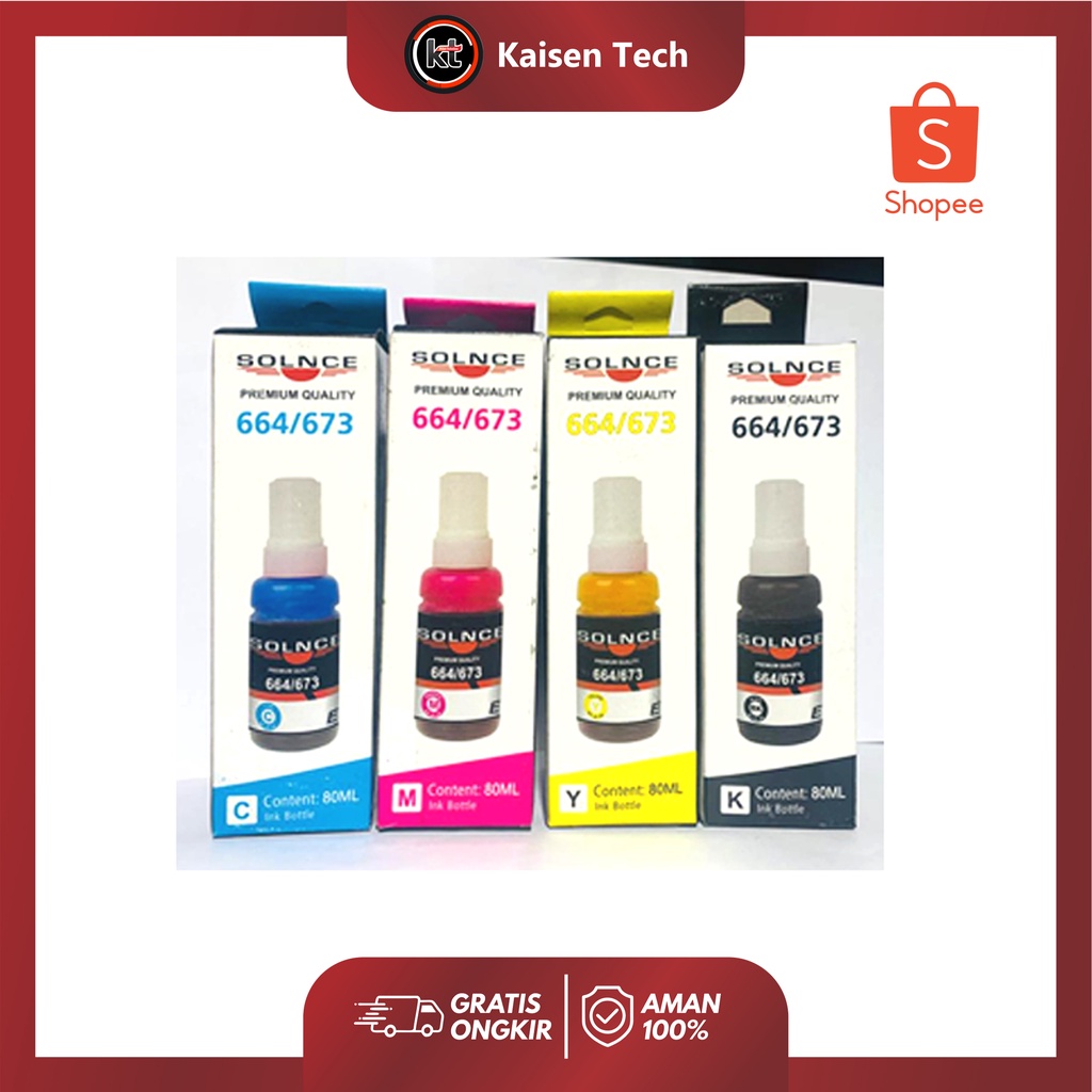 Jual Tinta Solnce 664 Cyan Magenta Yellow Black | Shopee Indonesia