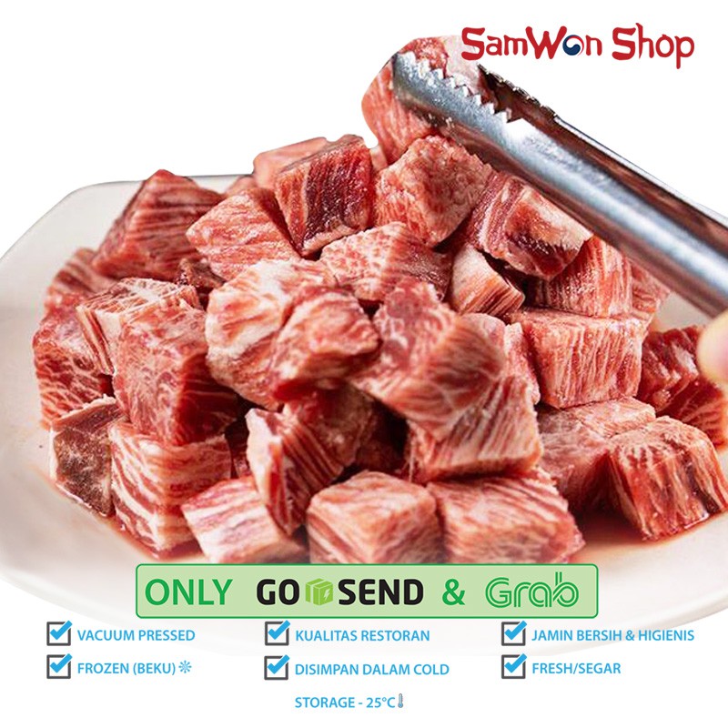 Jual SAIKORO WAGYU BEEF MELTIC CUBE STEAK 1KG / DAGING SAPI WAGYU ...