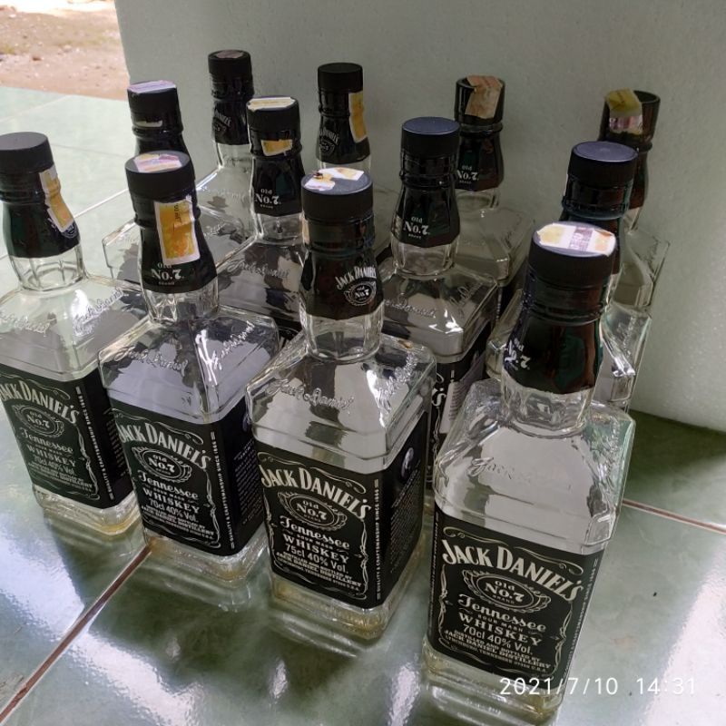 Jual Botol Jackdaniel Botol Koleksi Botol Kosongan Botol Hiasan Kamar Ruang Tamu Dll