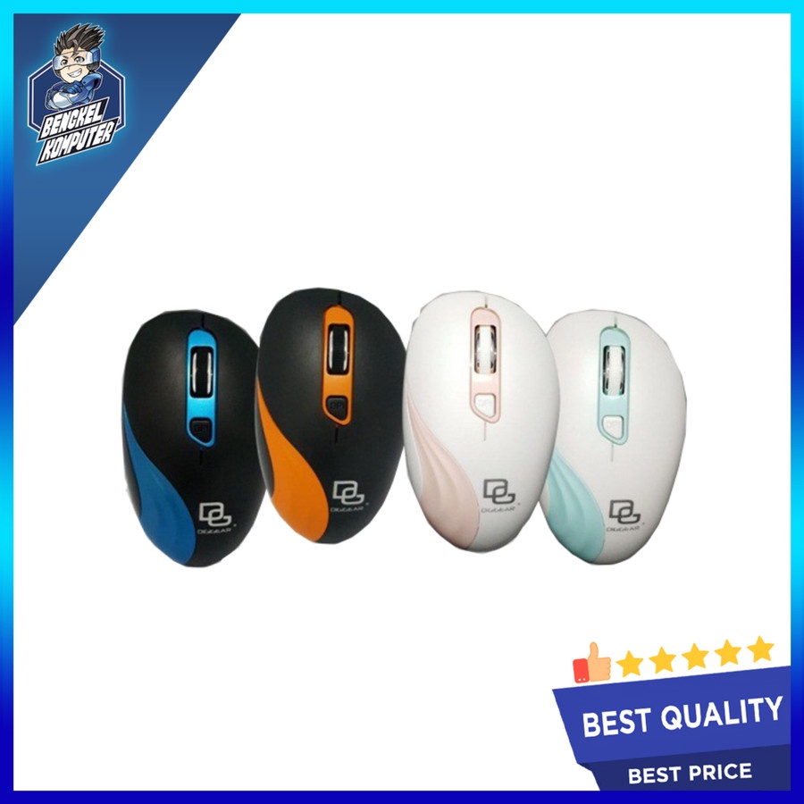 Jual MOUSE WIRELESS DIGIGEAR N3 ( PINK,BLUE,GREEN,ORANGE) | Shopee ...