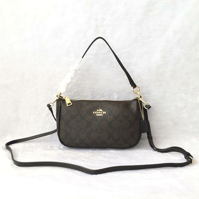 Jual COACH Signature Top Handle Crossbody Bag Shopee Indonesia