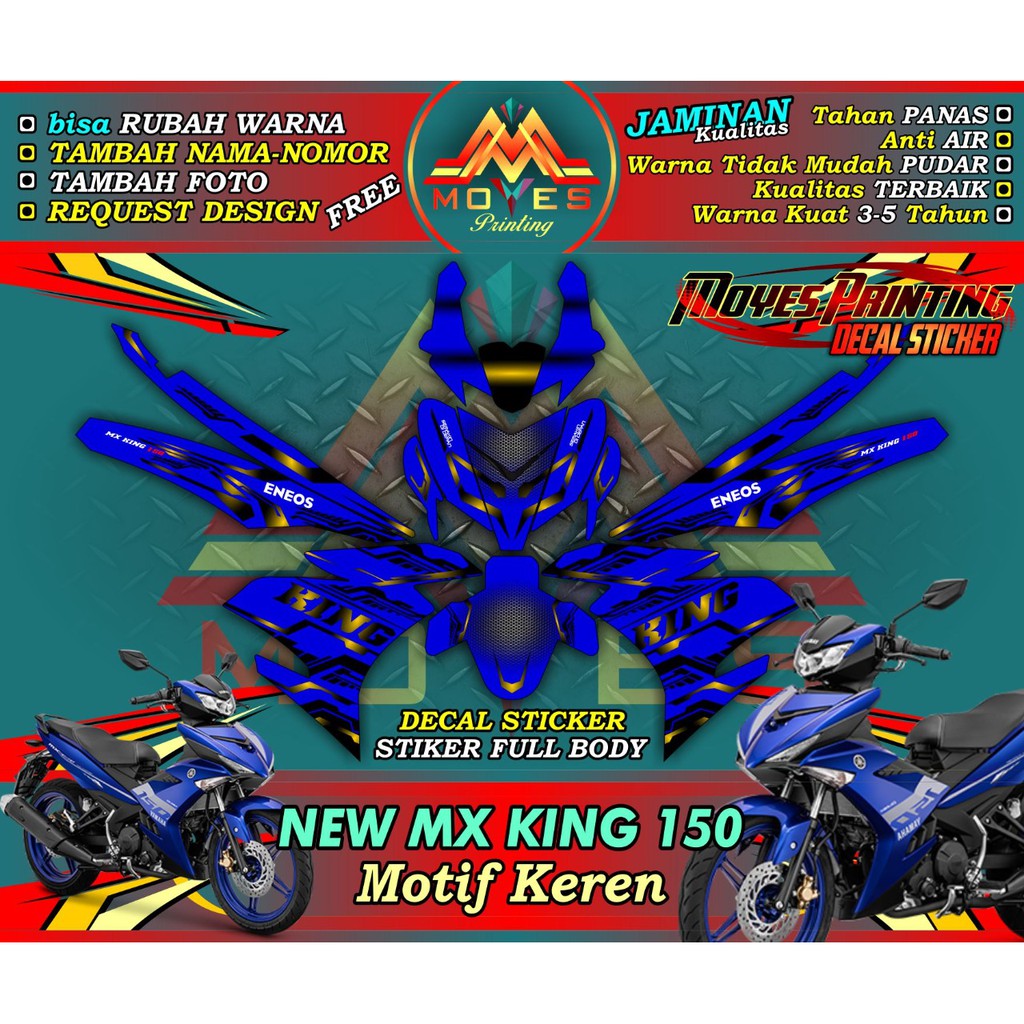 Jual Stiker Decal Motornew Mx Kling 150 Matrixline Stiker Fullbody ...