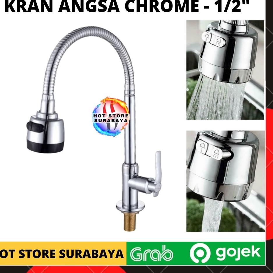Jual KRAN ANGSA CUCI PIRING SINK SHOWER WASTAFEL LEHER ANGSA FLEKSIBEL ...