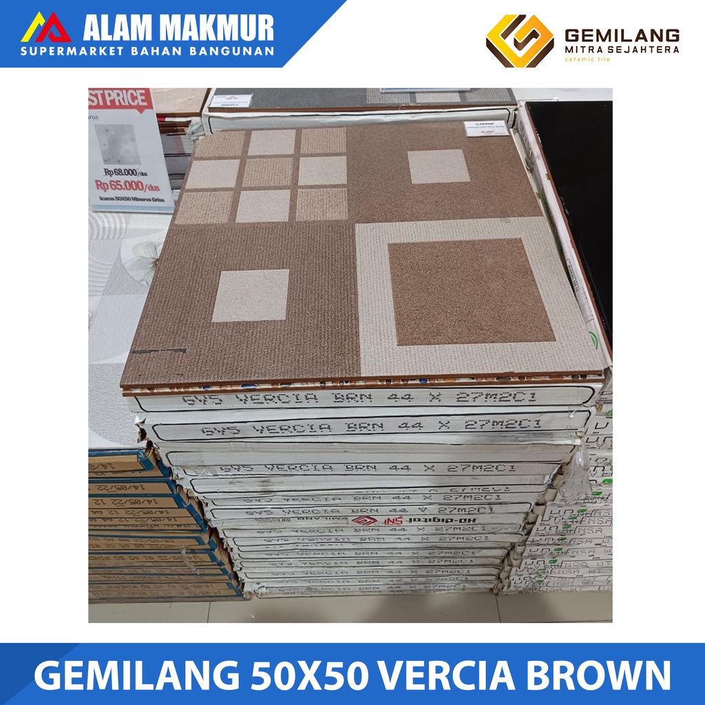 Jual Keramik Lantai 50x50 Gemilang Vercia Black Shopee Indonesia