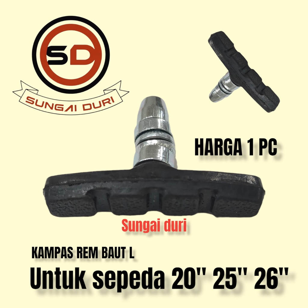 Jual Kampas rem sepeda karet rem Baut L | Shopee Indonesia