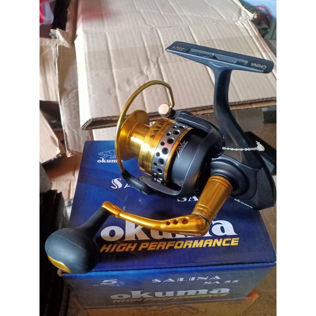 harga reel okuma salina sa 55 Jual Reel Laut Spinning Okuma Salina SA 55 Power Handle High Performance