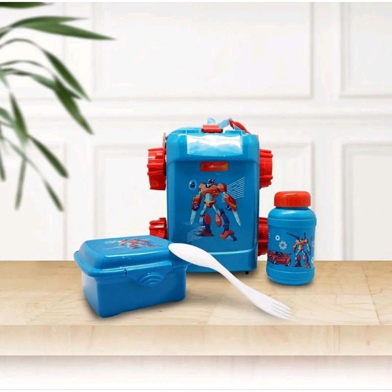 Jual Technoplast Paket Bekal SCHOOL BOX Robot Heros Roda Kotak Bekal ...