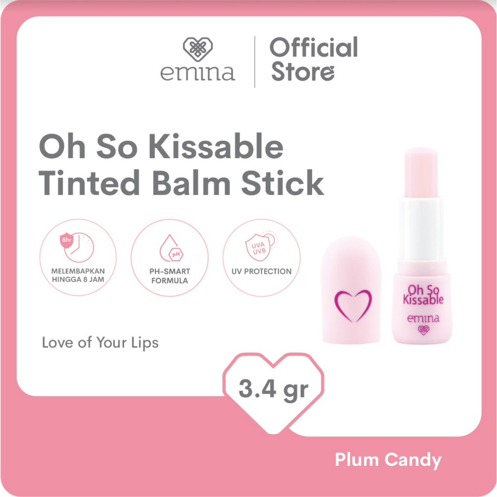 Jual Emina Oh So Kissable Tinted Balm Stick 3.4 g Lip Balm