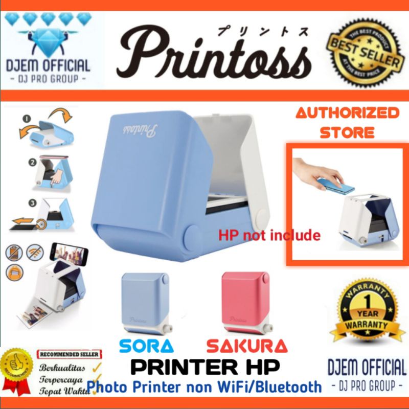 Jual Takara Tomy PRINTOSS Smartphone Photo Instant Printer Mini