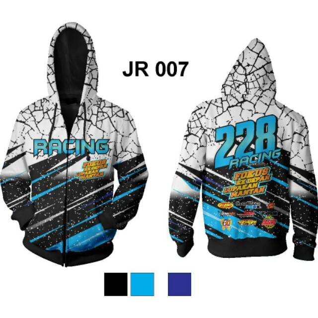 Jual Jaket Racing Hoodie Fullprint (Custom) | Shopee Indonesia