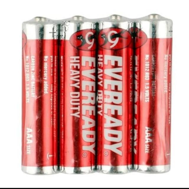 Jual Baterai AAA Eveready Heavy Duty | Battery merah red 1012 BP20 ...