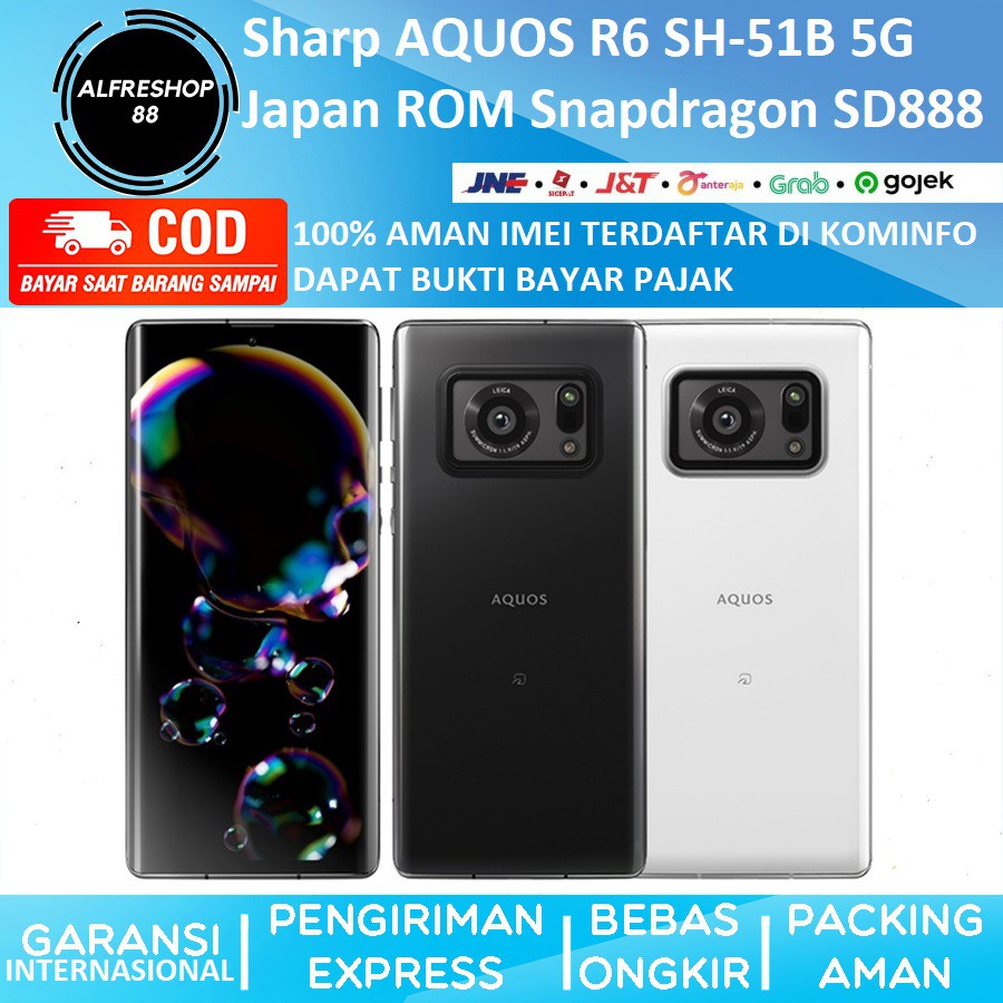 Jual Sharp AQUOS R6 SH-51B 5G 12GB 128GB Japan ROM Snapdragon