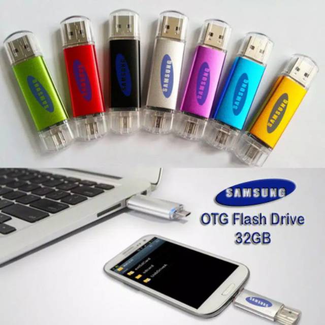 Jual Flashdisk + OTG 16gb/32gb SAMSUNG format FAT32 | Shopee Indonesia