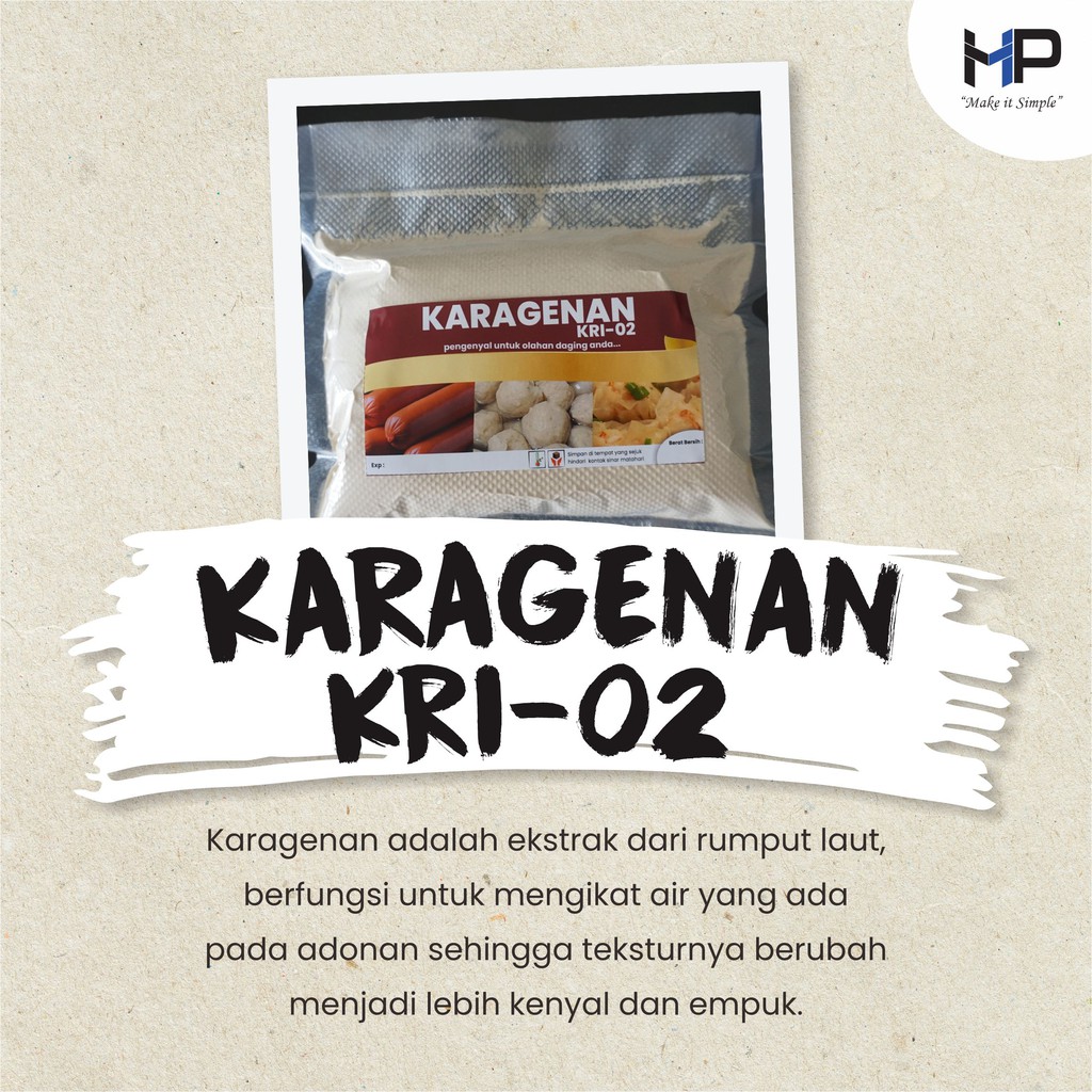 Jual Karagenan Kri 02 Carrageenan Pengenyal Bakso Pentol Sosis