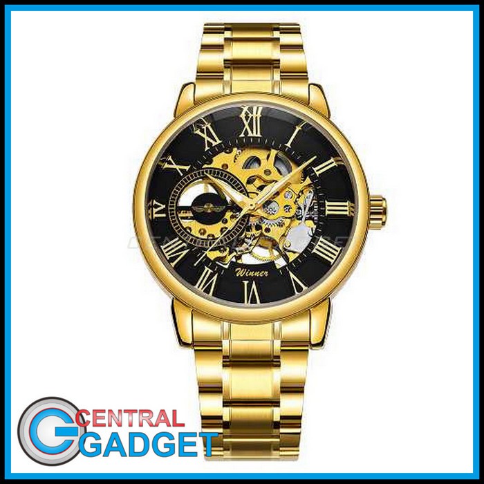 Jual WINNER Jam Tangan Analog Mechanical Pria Skeleton - SLZe90 ...