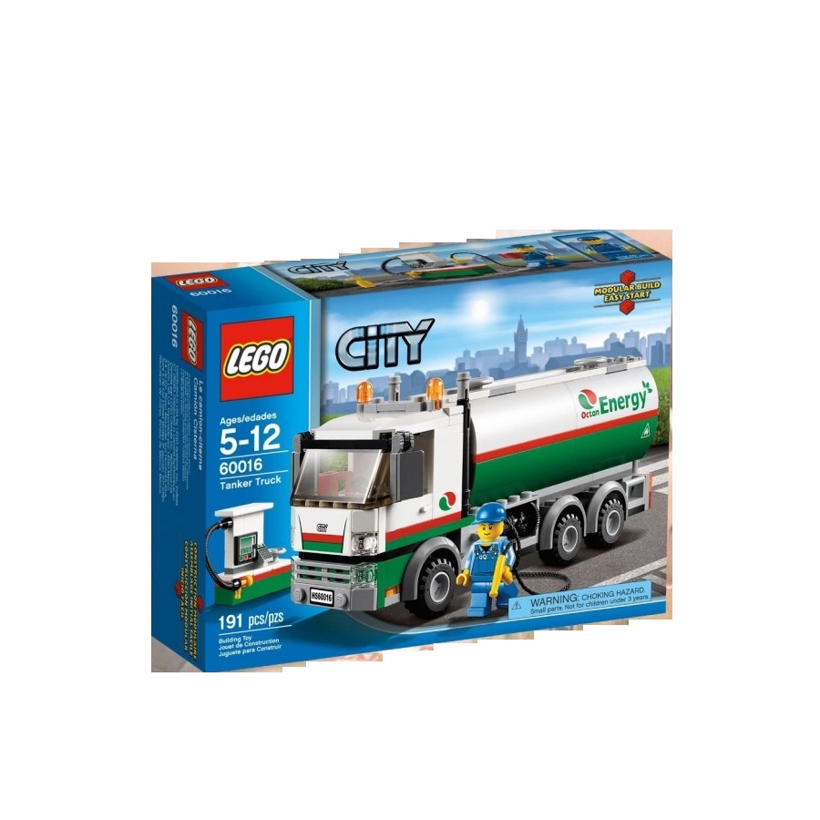 Jual Lego 60016 City Tanker Truck - Mainan Anak Edukasi Mobil Truk 