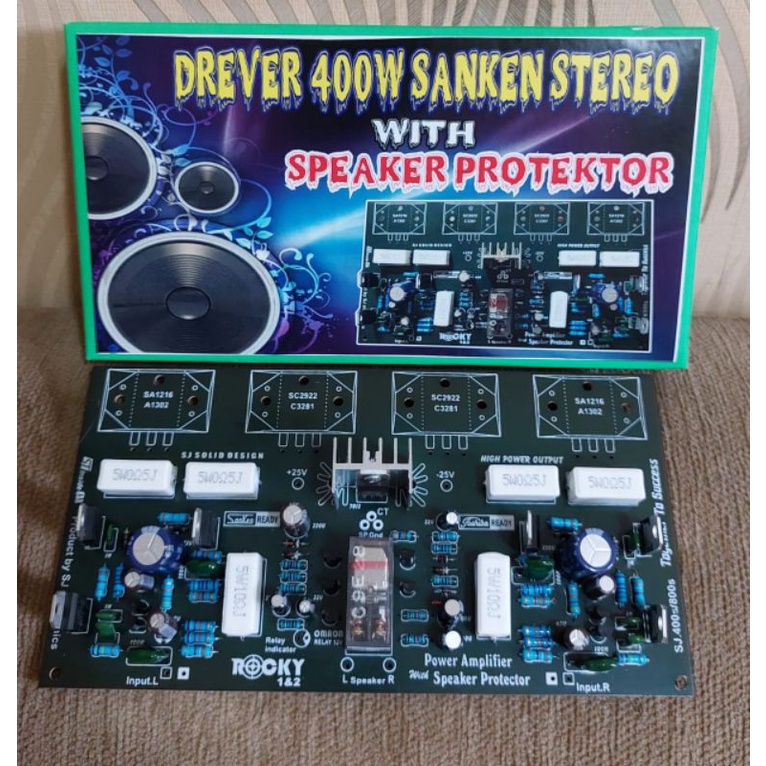 Jual Driver 400 Watt STEREO plus lengkap speker PROTECTOR | Shopee