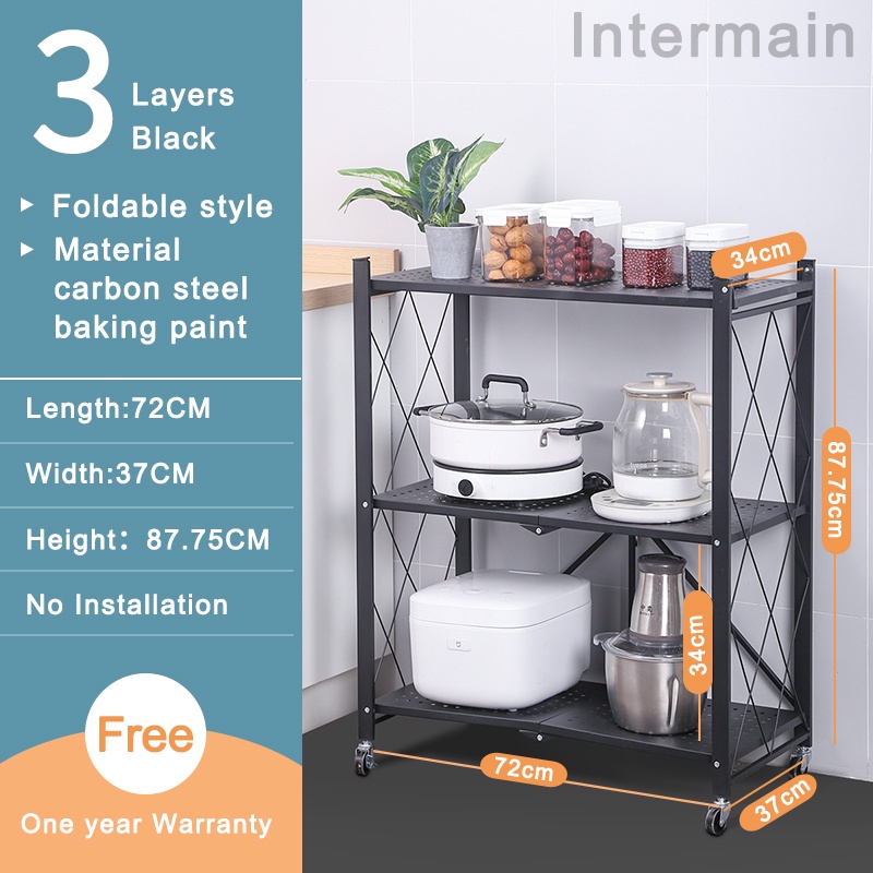 Jual Rak Dapur Multi-fungsi tanpa Instalasi Rak Penyimpanan Rak LIPAT ...