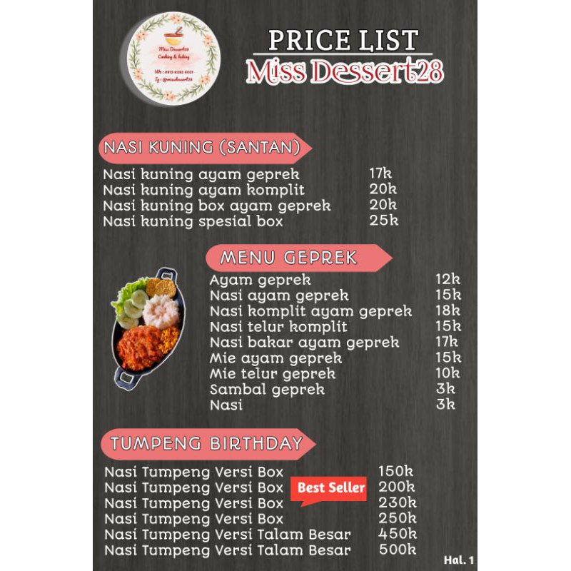 Jual DESAIN DAFTAR MENU MAKANAN MINUMAN DIGITAL PRICE LIST Shopee Indonesia