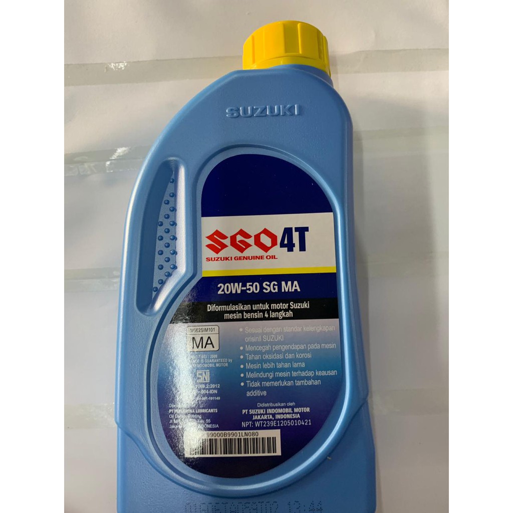 Jual SUZUKI SGO MOTOR OIL OLI MOTOR 4T 20W50 0.8 Liter 800 mL Shopee