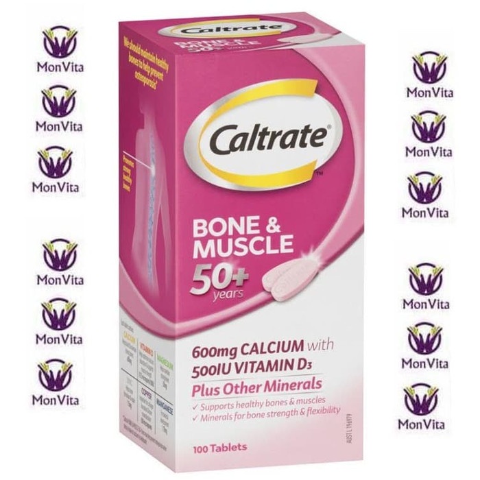 Jual PROMO Caltrate Bone & Muscle 50+ 100 Tablets Kapsul tablet - 100 ...