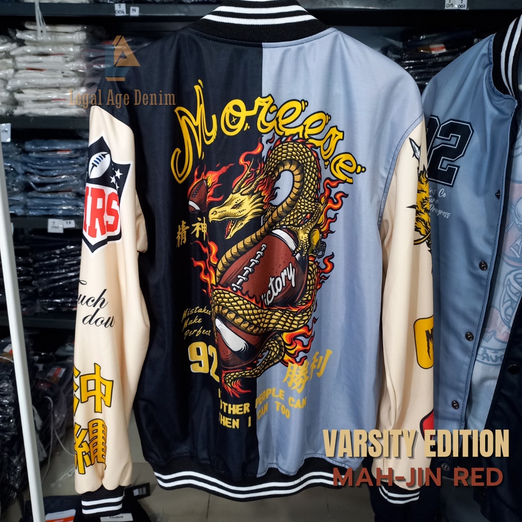 Jual Legal Age Varsity Jacket Tri Japan Edition Jaket Varsity Jaket Baseball Jaket Pria L