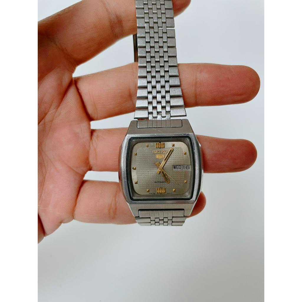 Jual Jam Tangan Automatic Seiko 5 Petak Vintage 7009 5860 Second Original Shopee Indonesia