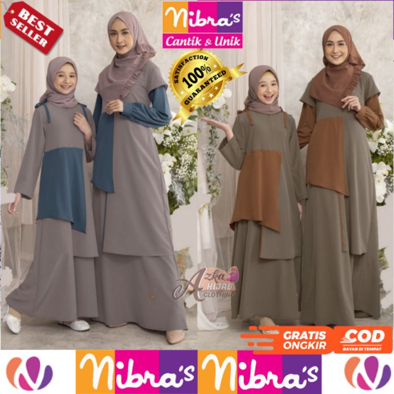 Jual BAJU MUSLIM COUPLE TERBARU IBU ANAK NIBRAS NGC 002 / BAJU COUPLE