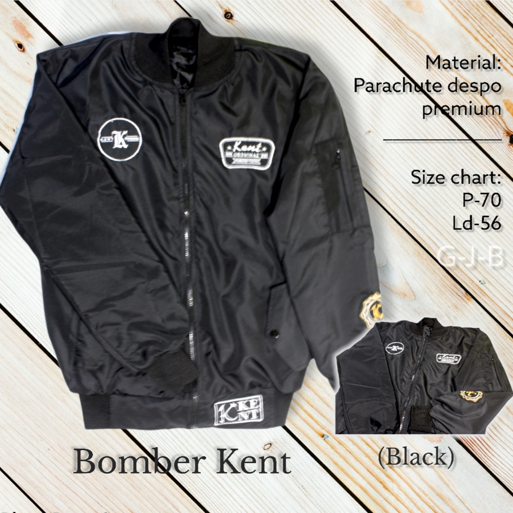 Jual Jaket Bomber Kent Emblem - Jaket Windbreaker | Shopee Indonesia