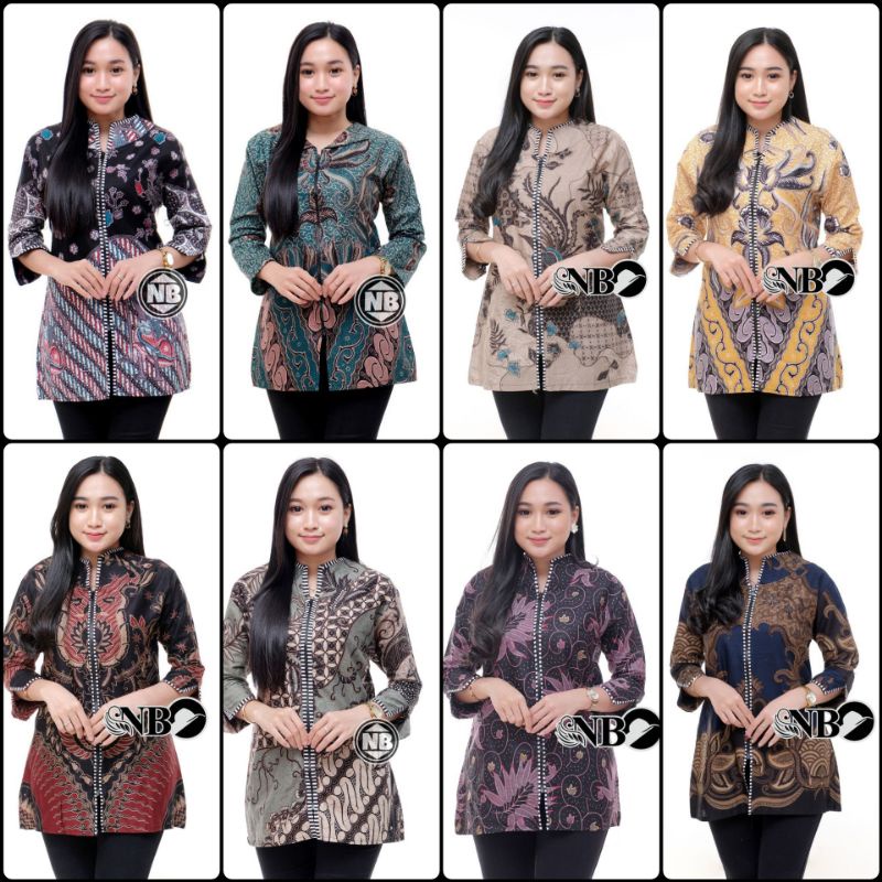 Jual Baju batik wanita modern Atasan Batik Modern Batik kombinasi Kerja