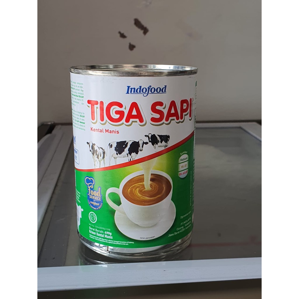 Jual SKM Susu Kental Manis Krimer Tiga Sapi 490 G | Shopee Indonesia