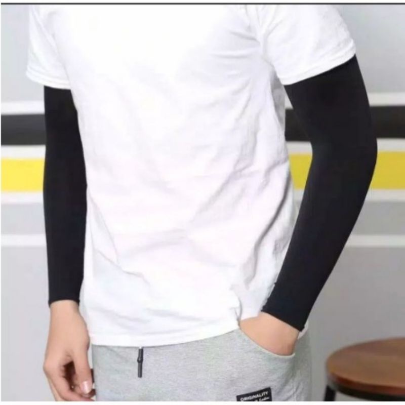 Jual O manset Tangan Pria 1 pasang Bahan Katun Spandek yaman di pakai