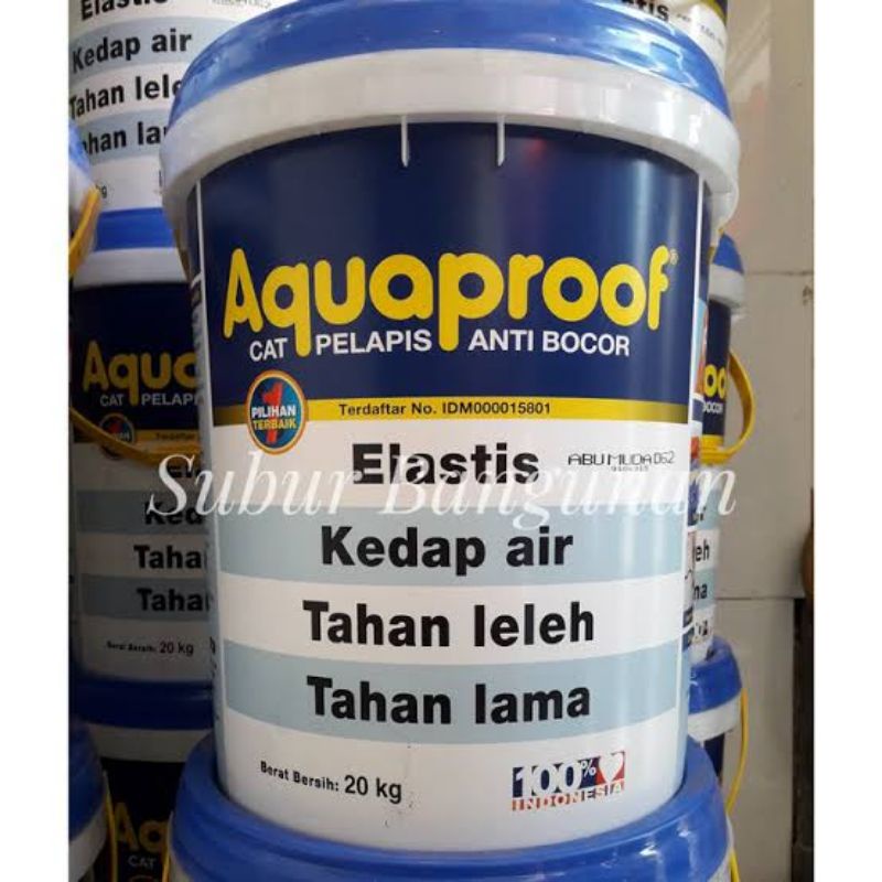 Jual Cat Pelapis Anti Bocor Aquaproof 20 Kg Aqua Proof 20 Kg Pail Shopee Indonesia 4713