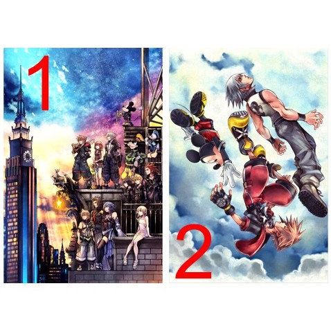 Kingdom Hearts 3 Ps4 Xbox One POS cube Standee Stand Store Disney Plv